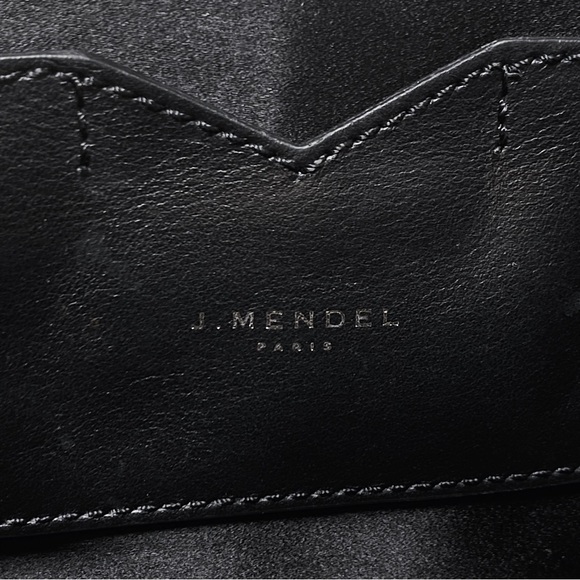 J. Mendel Paris Minuit Navy Blue Gold Python Snakeskin Top Handle Clutch Bag - Picture 11 of 11